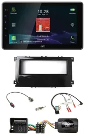 Автомагнитола JVC DAB, Bluetooth, USB для Ford Mondeo 2007–2014 и S-Max, черный глянец