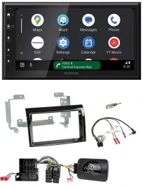 Kenwood DAB Bluetooth USB Lenkrad 2DIN Autoradio für Fiat Peugeot Citroen klavie