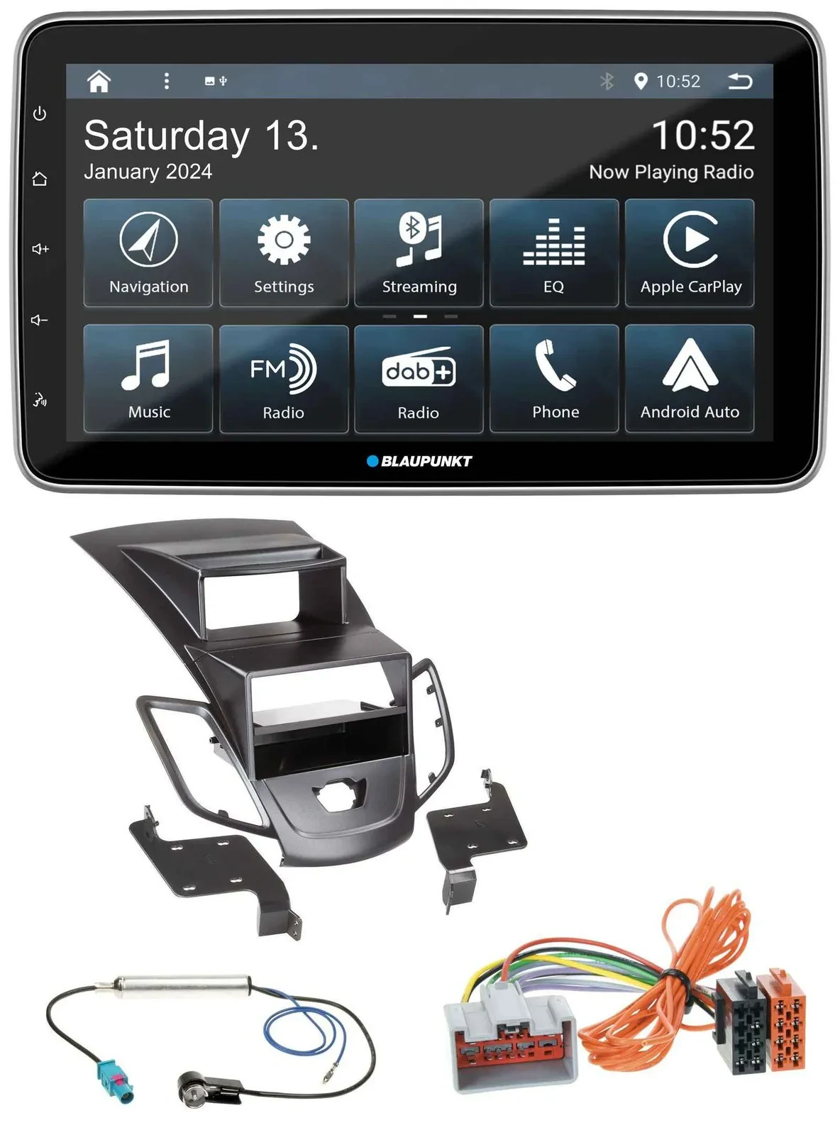 Blaupunkt USB DAB SD MP3 Bluetooth Autoradio für Ford Fiesta 08-10 Display schwa