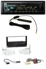 Автомагнитола для Nissan Micra (2013–2017) Pioneer CD/MP3/AUX/DAB/USB черный глянец