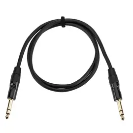 Коммутационный кабель HA Platinum Pro 3' TRS 1/4" Male-Male Interconnect Cable, Rean Gold Connectors