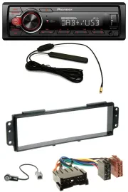 Pioneer MP3 DAB 1DIN AUX USB Autoradio für Kia Picanto (2008-2011)