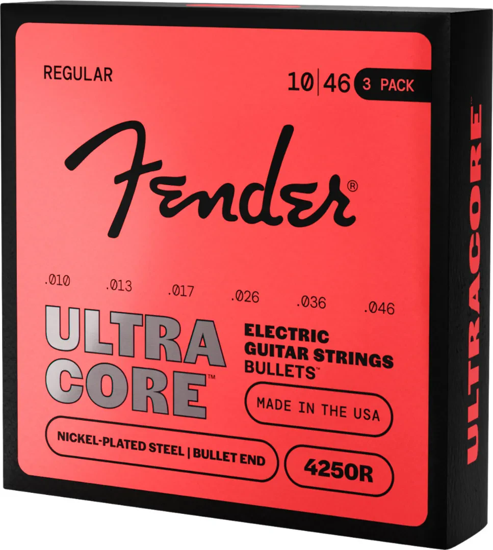 Fender Ultracore NPS 3-Pack 4250 Bullet End Electric Guitar Strings 10-46