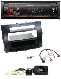 Автомагнитола Pioneer 1 DIN, DAB, MP3, USB, для Toyota Corolla Verso 2004–2007, чёрная