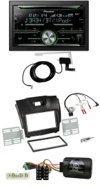 Pioneer CD USB Lenkrad Bluetooth 2DIN DAB Autoradio für Isuzu D-Max ab 12 dunkel