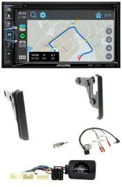 Alpine DAB TMC Bluetooth 2DIN USB Lenkrad Navigation für Toyota FJ ab 2007