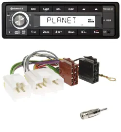 Автомагнитола для Nissan Almera N15 Continental 1-DIN, DAB, USB, AUX, MP3