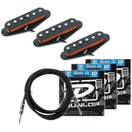 Seymour Duncan California '50s Pickup Set (SSL-1) w/ 3 Sets of Strings and Cable