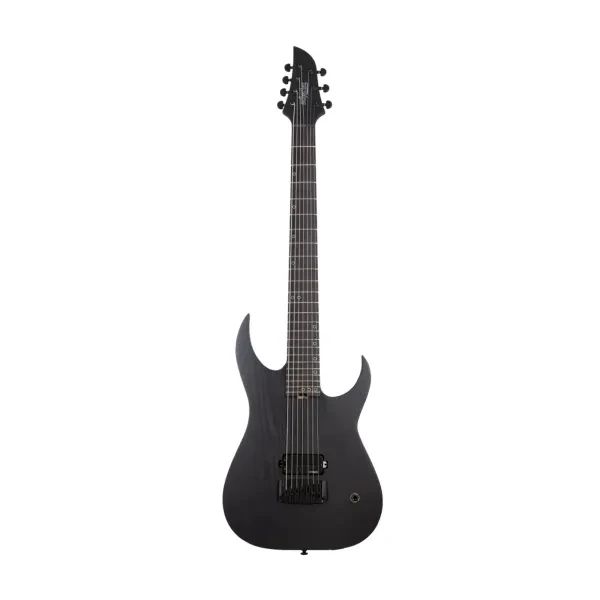 Schecter KM-7 MK-III EX 7-String Electric Guitar (Satin Black Open Pore)