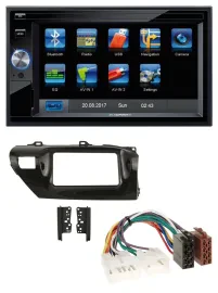 Blaupunkt SD Bluetooth 2DIN MP3 USB AUX Autoradio für Toyota Hilux (2015-2020)