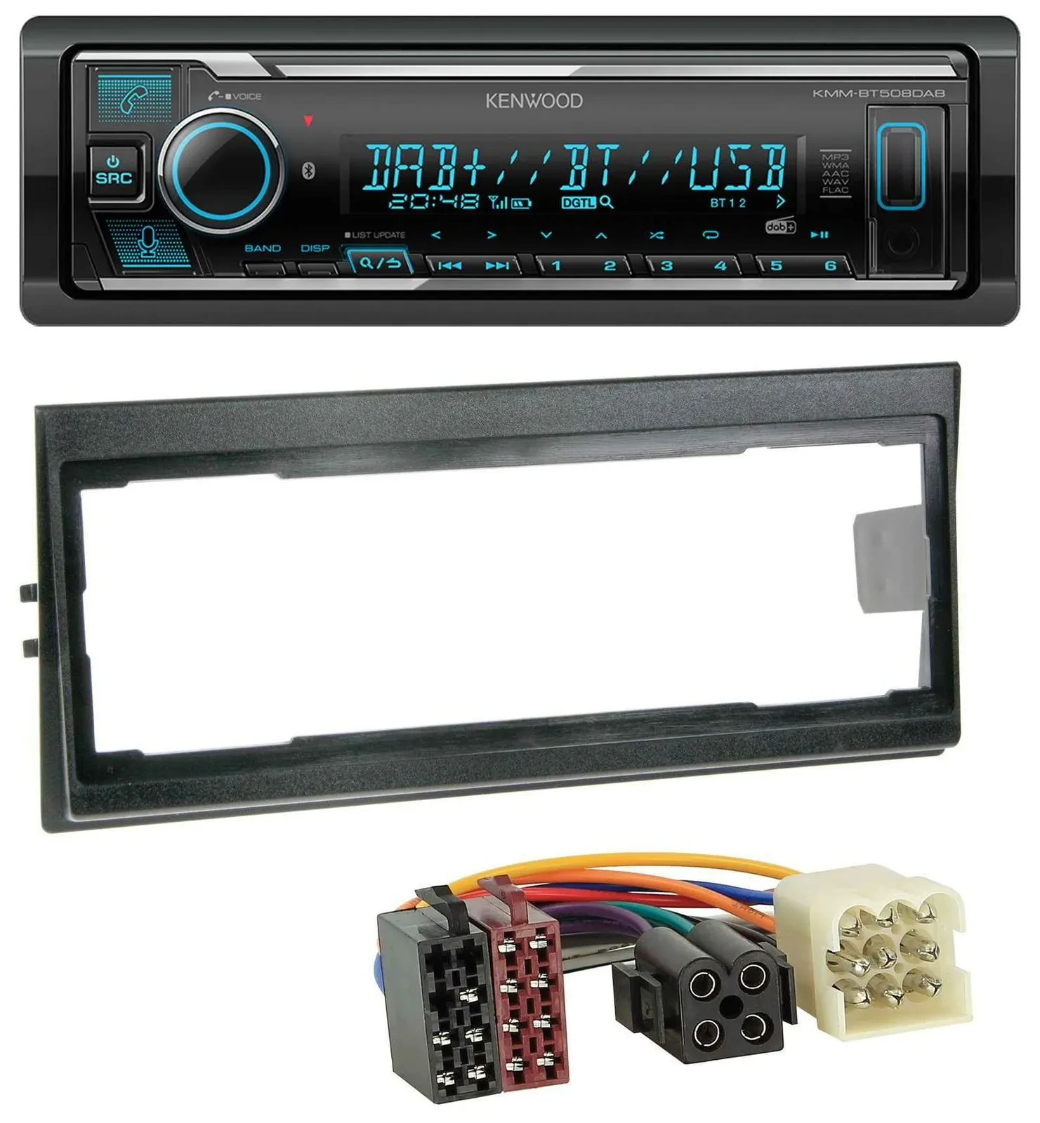 Kenwood Bluetooth MP3 DAB USB Autoradio für Volvo 740, 760 (1982-1992)