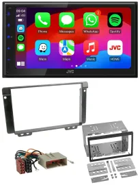 JVC Bluetooth USB MP3 2DIN DAB Autoradio für Land Rover Freelander 2004-2006