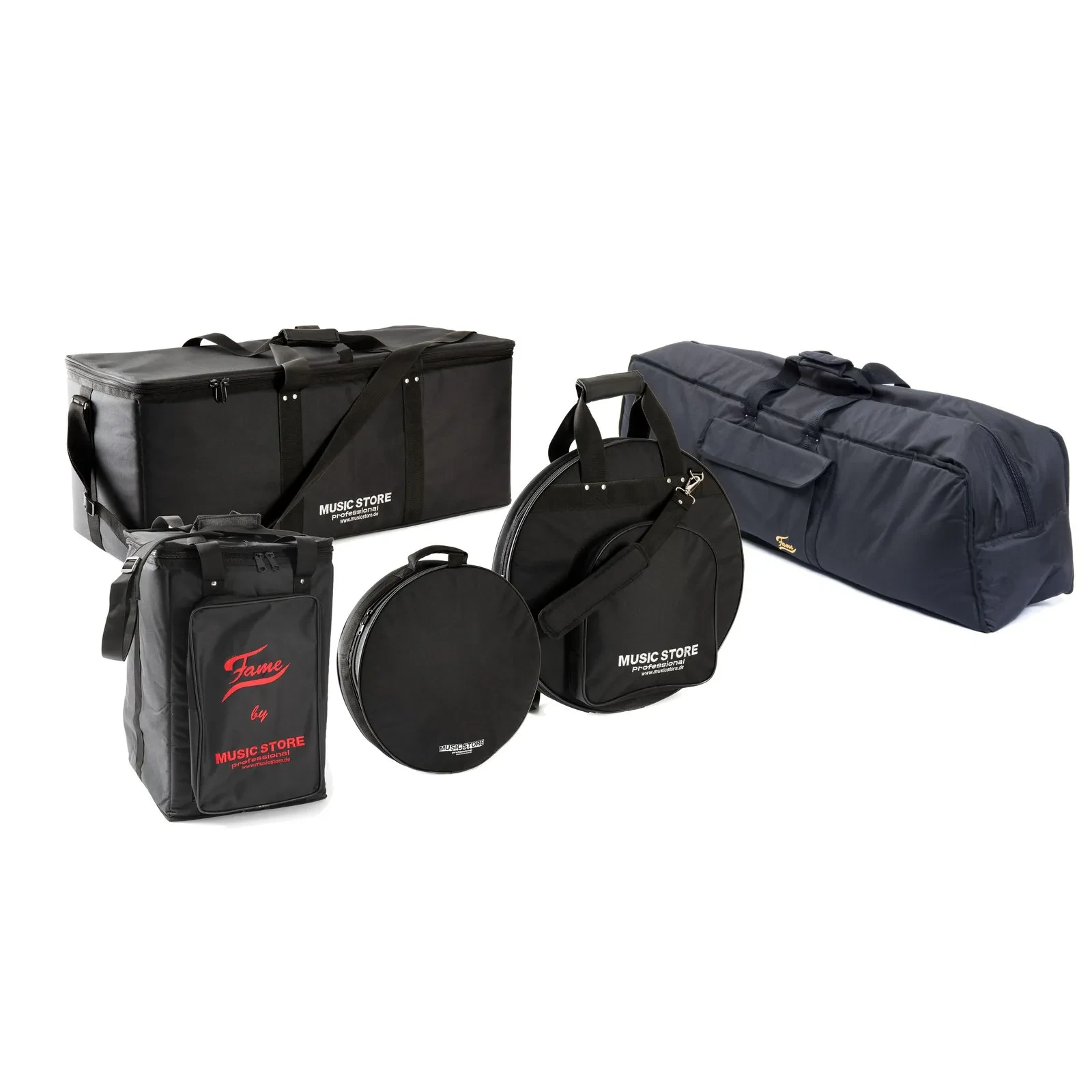 E-Drum Universal Bag Set, Nylon, Gepolstert, Schultergurt, TD, Cymbal, Hardware