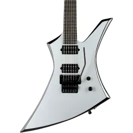Jackson Custom Shop USA Special Edition Kelly Guitar Silver with Black Bevels
