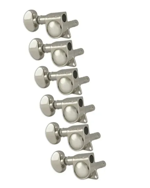 Колки гитарные Grover 406NL6 Nickel (6 штук)