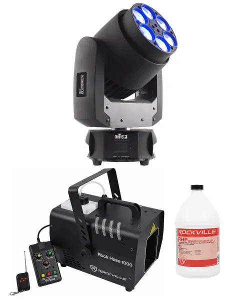Комплект светового оборудования Chauvet DJ Intimidator Trio + ROCKHAZE 1000 + RHF