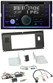 JVC Lenkrad USB 2DIN DAB Bluetooth CD Autoradio für Land Rover Evoque 11-13 Blin