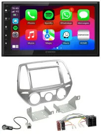 Kenwood MP3 USB DAB 2DIN Bluetooth Autoradio für Hyundai i20 12-14 man. Klima