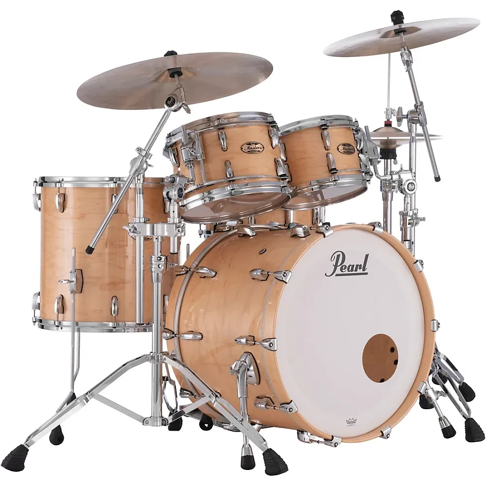Ударная установка акустическая Pearl Masters Maple Pure (набор, 4 шт.), натуральный клён, без стоек и тарелок