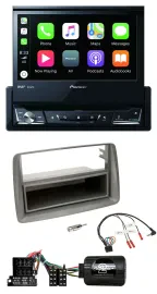 Pioneer DVD Bluetooth DAB USB Lenkrad Autoradio für Fiat Panda 04-10 169 grau