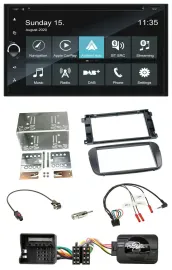 Blaupunkt 2DIN Lenkrad TMC Bluetooth USB DAB Navigation für Ford S-Max Mondeo 07