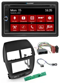 Blaupunkt Bluetooth DAB 2DIN USB DVD MP3 Autoradio für Mitsubishi ASX 2010-2014