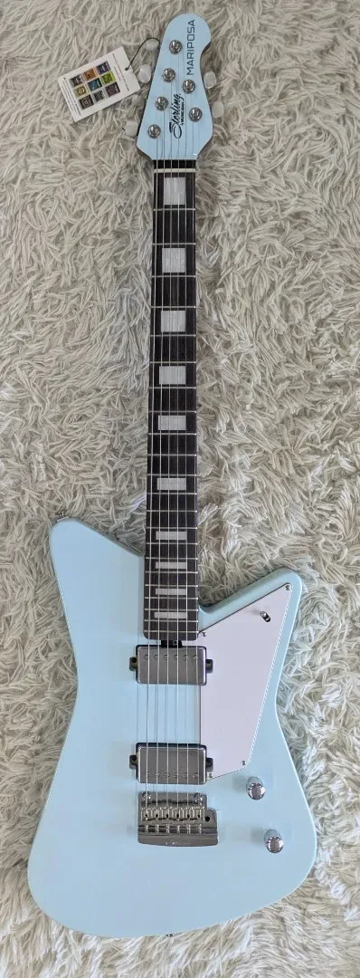 Sterling by Music Man Mariposa Electric Guitar Roasted Neck, Daphne Blue Finish