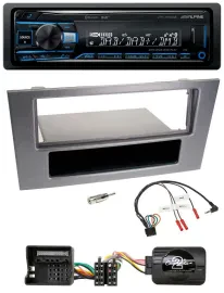 Alpine USB Bluetooth DAB Lenkrad Autoradio für Ford Mondeo 2004-2007 anthrazit