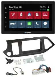 Blaupunkt MP3 Bluetooth DAB 2DIN USB Autoradio für Kia Picanto ab 11 ohne Start-