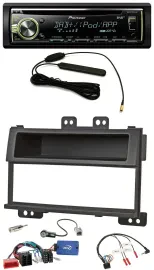 Pioneer MP3 USB CD DAB Lenkrad Autoradio für Hyundai i20 ISO 2009-11 schwarz