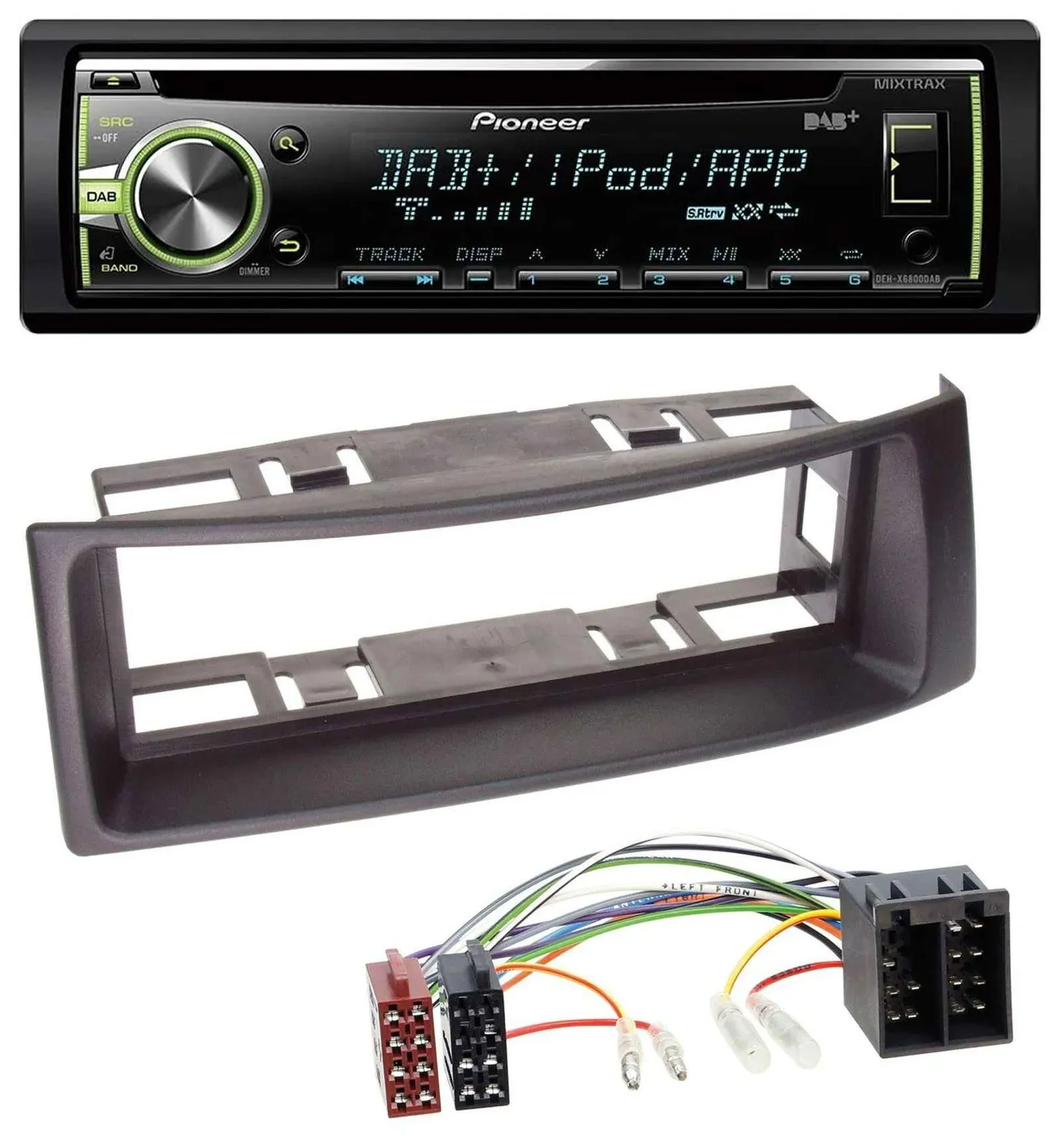 Pioneer DAB USB MP3 AUX CD Autoradio für Renault Megane Scenic bis 03 schwarz
