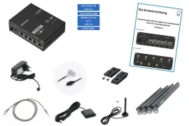 Teltonika WI-FI 6 5G Router RUTC50 e-SIM Cat18 DL bis 3,3 Gbit/s 12 Volt-Set TEL