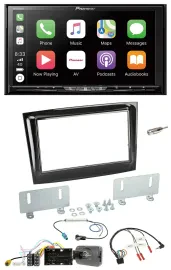 Pioneer 2DIN Lenkrad USB DAB DVD Bluetooth Autoradio für Fiat Doblo ab 15 piano