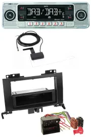 Dietz Bluetooth USB MP3 DAB Autoradio für Mercedes Sprinter ab 06 schwarz