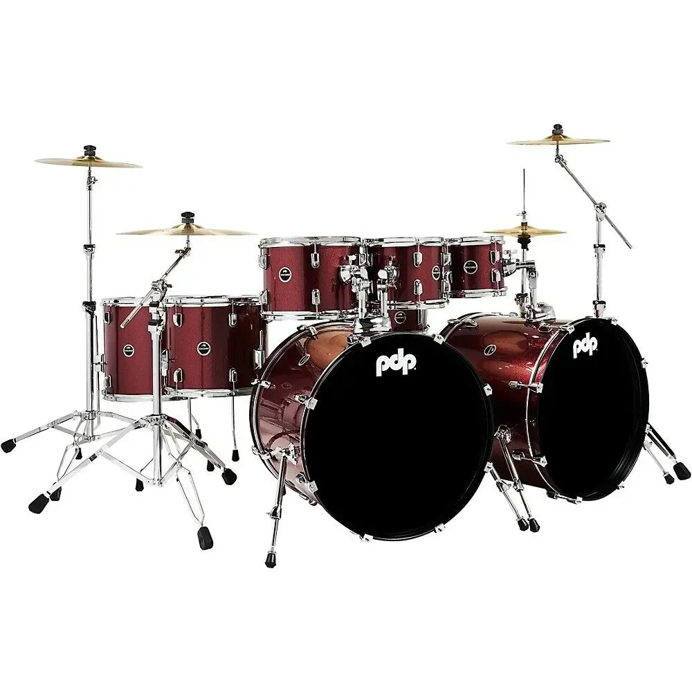 Ударная установка PDP by DW Encore (набор, 8 шт.) Ruby Red, размеры: 8x7", 10x8", 12x9", 14x12", 16x14", 22x18" x2, 14x5.5"