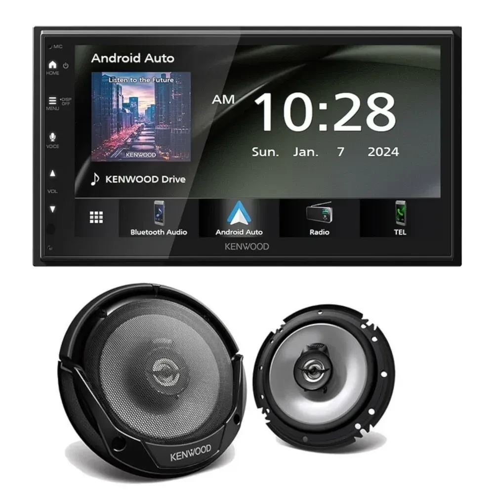 Автомагнитола Kenwood DMX5710S (набор) с коаксиальными автодинамиками 6.5" KFC-1666S