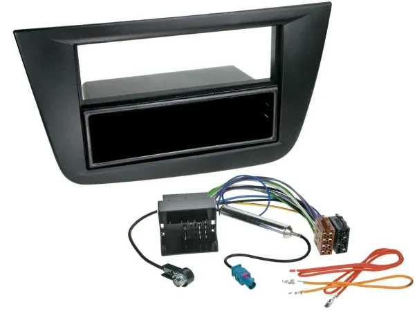 Radioeinbauset DIN Autoradio für Seat Toledo Altea ab 05 schwarz