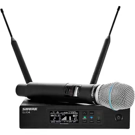 Микрофонная радиосистема Shure QLXD24/B87A Digital Wireless Handheld Mic System W/QLXD4 Receiver Band G50