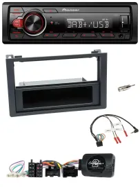 Pioneer MP3 1DIN DAB USB Lenkrad Autoradio für Saab 9.3 (ab 2008)