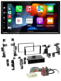 Kenwood DAB USB Bluetooth 2DIN MP3 Autoradio für Nissan Versa ab 07 Xterra ab 13