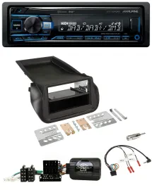 Alpine USB Bluetooth DAB Lenkrad Autoradio für FIAT Fiorino ab 2008