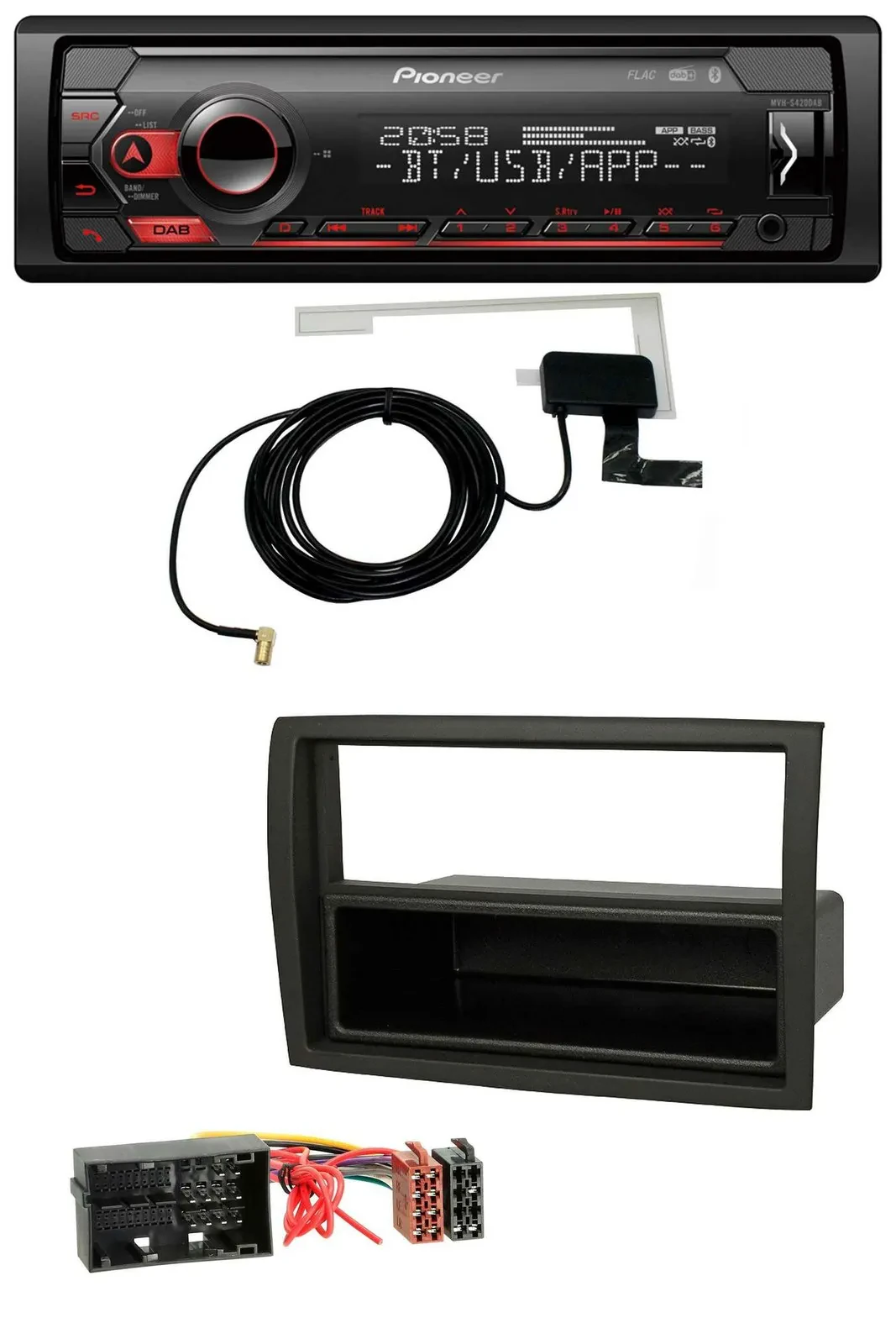 Автомагнитола Pioneer DAB, USB, MP3, Bluetooth для Fiat Ducato, Citroen Jumper, Peugeot B