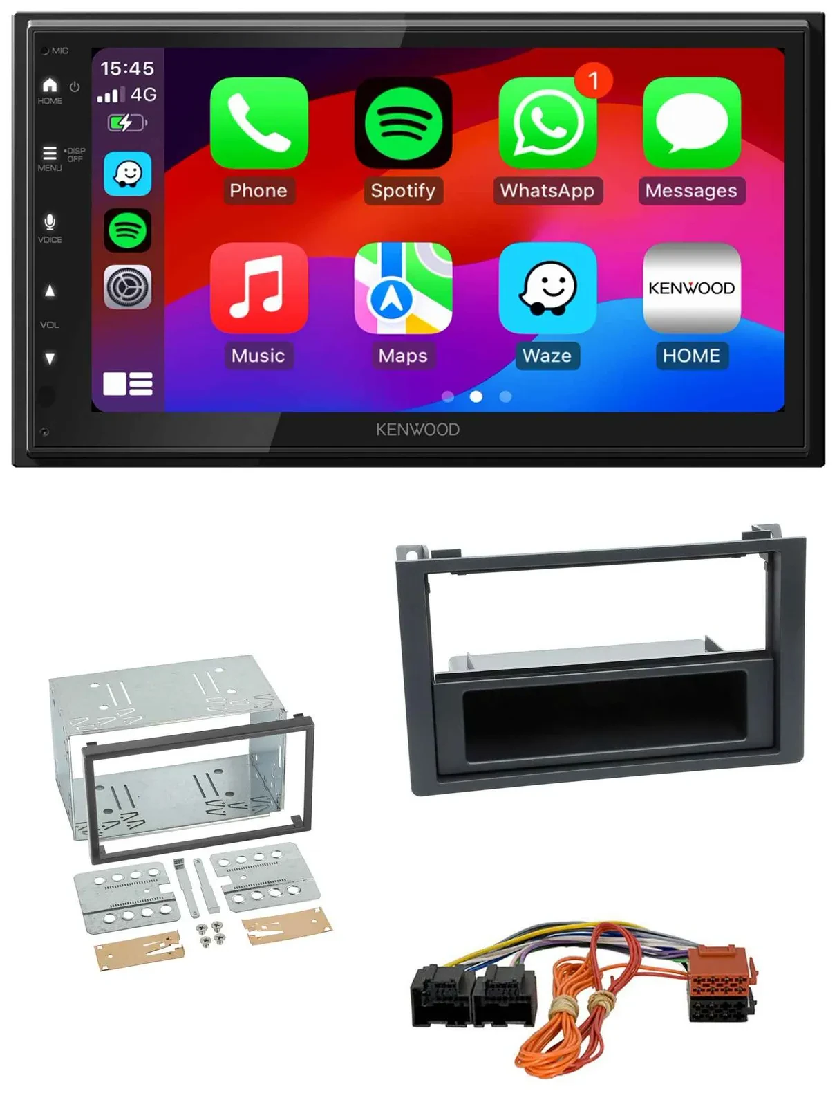 Kenwood MP3 USB DAB 2DIN Bluetooth Autoradio für Saab 9.3 Ys3F 2007-2012