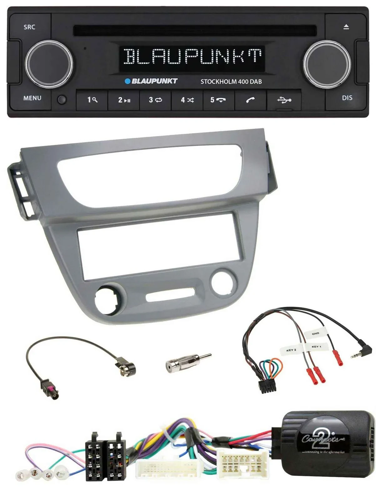 Blaupunkt Lenkrad Bluetooth DAB CD USB Autoradio für Renault Megane 3 2012-2014