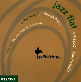 Струны для акустической гитары 12-52 Galli Strings AJF1252