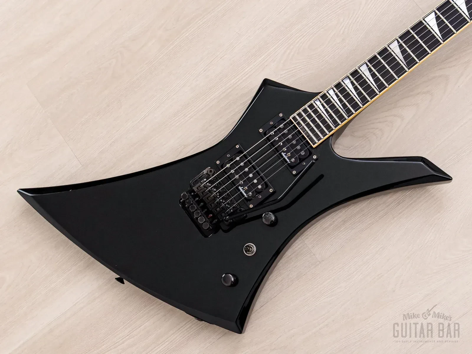 Б/У Электрогитара Jackson Kelly Custom, сквозной гриф, Metallic Black, 1992, с кейсом