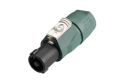 Разъем Speakon Rean RCLS4F-G-000-1 Female, на кабель, зеленый