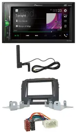 Pioneer MP3 DAB AUX 2DIN Bluetooth Autoradio für Suzuki Vitara LY ab 04/2015