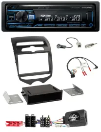 Alpine USB Bluetooth DAB Lenkrad Autoradio für Hyundai ix20 ab 2010 man. Klima