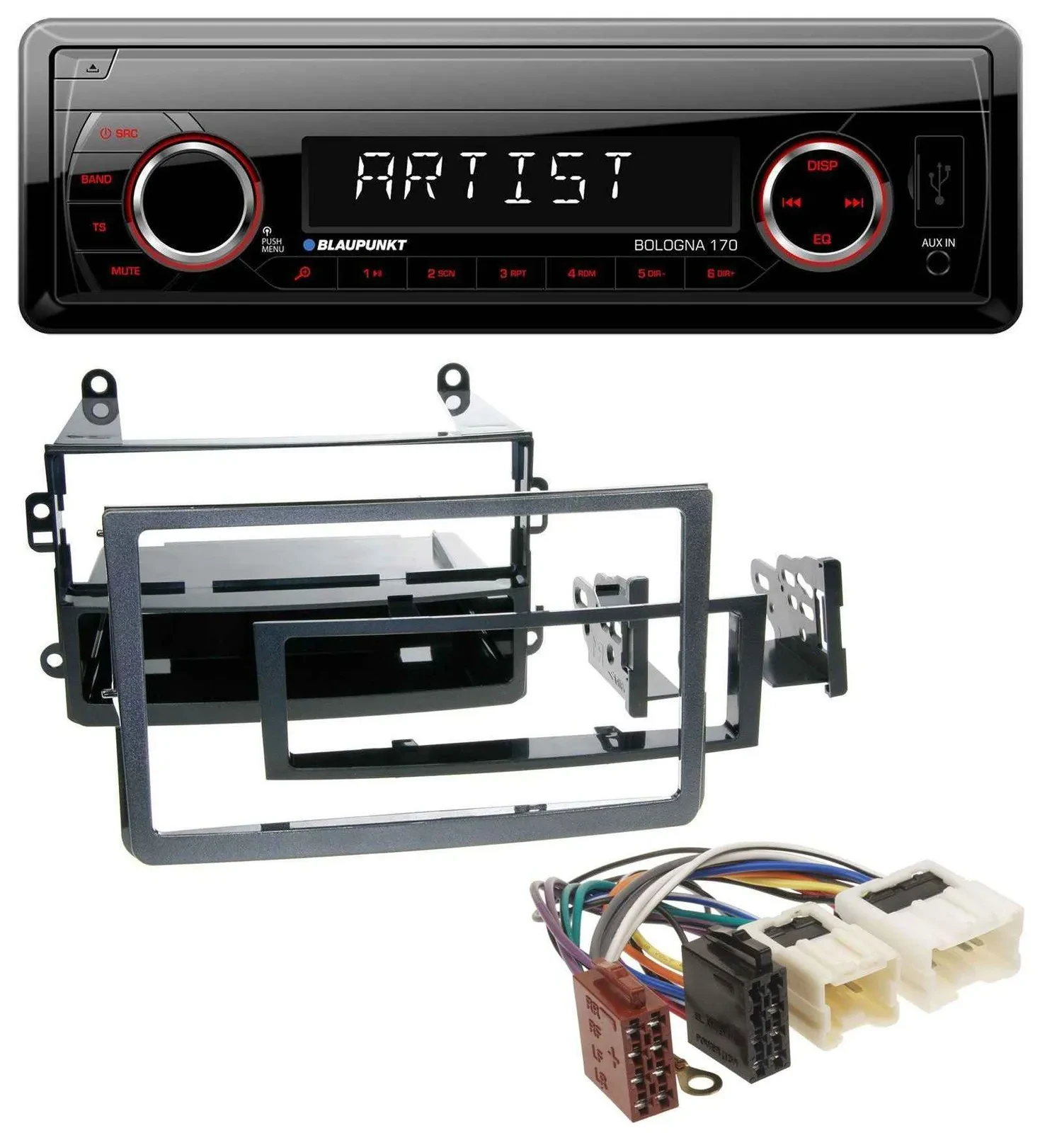 Blaupunkt SD USB 1DIN MP3 AUX Autoradio für Nissan 350Z (ab 2006)